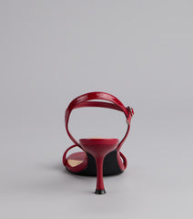 Sleek And Simple Patent Kitten Heels