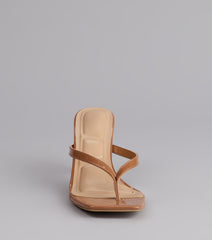 Strut And Stun Thong Mules