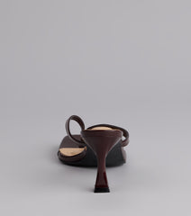 Strut And Stun Thong Mules