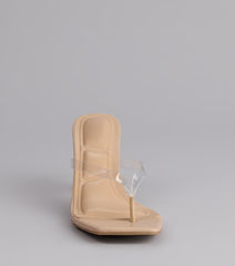 Strut And Stun Thong Mules