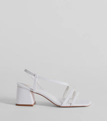Step Into Chic Sling Back Block Heels