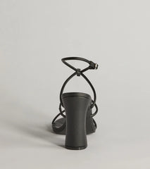 Endlessly Sleek Multi-Strap Block Heels