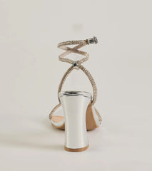 Everlasting Luxe Rhinestone Block Heels