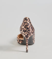 Roaring Glam Leopard Print Stiletto Pumps