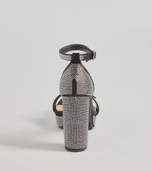 Endless Glow Rhinestone Platform Heels