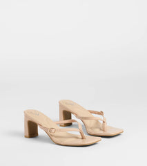 The Best Choice Thong Buckle Mules
