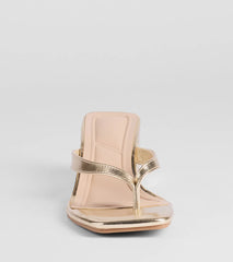Elevated Chic Thong-Strap Mules