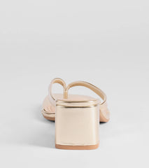 Elevated Chic Thong-Strap Mules