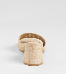 Perfect Pair Cutout Block Heel Mules