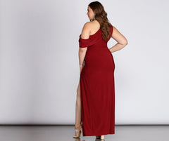 Plus Kaleigh Off Shoulder Dress