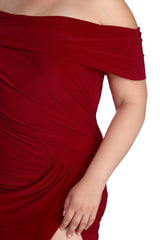 Plus Kaleigh Off Shoulder Dress