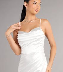 Maggie Satin Bodycon Formal Dress