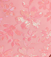 Tiana Open Back Floral Sequin Mini Dress