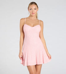 Regina Sweetheart Beaded A-Line Party Dress