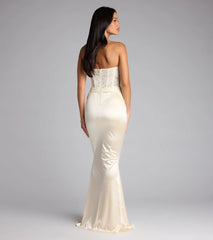 Ciara Lace Corset Satin Mermaid Formal Dress