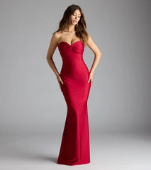 Kimberly Strapless Tie-Back Mermaid Formal Dress