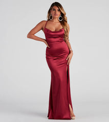 Bristol Formal Satin Lace-Up Dress