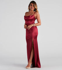 Bristol Formal Satin Lace-Up Dress