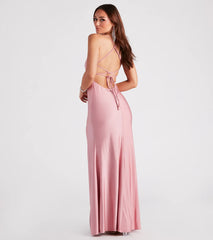 Quincy A-Line High Slit Formal Dress