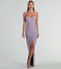 Sharon Tie-Back Glitter Mermaid Formal Dress