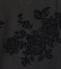 Ria Flocked Floral Velvet Formal Column Dress