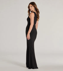 Esmé One-Shoulder High Slit Mermaid Dress