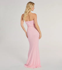 Taryn Strapless Sequin Beaded Mermaid Dress