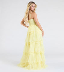 Harper Corset Ruffle A-Line Formal Dress