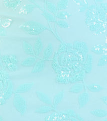 Kimber High Slit Floral Sequin Mermaid Dress