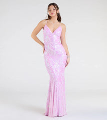 Luna Strappy Back Mermaid Sequin Formal Dress