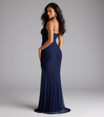 Camilla Mermaid Rhinestone Pearl Formal Dress