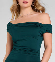 Teagan Sleeveless Cowl Neck Slim Formal Dress