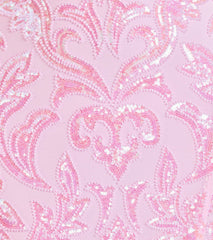 Tarna Lace-Up Bead Sequin Mermaid Formal Dress