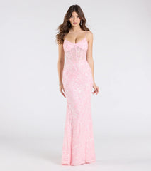 Rosalia Sweetheart Mermaid Sequin Formal Dress