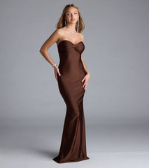 Kimberly Strapless Tie-Back Mermaid Formal Dress