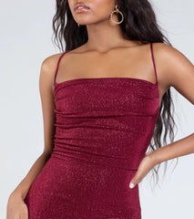 Joan Lace-Up Mermaid Glitter Formal Dress