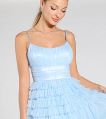 Elle Ruffled Tiered A-Line Formal Dress