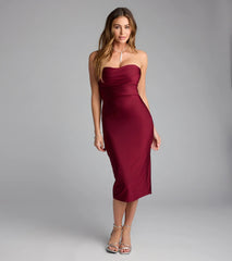 Sweetheart Energy Strapless Midi Dress