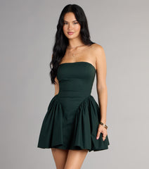 All Eyes On You Lace-Up Skater Dress