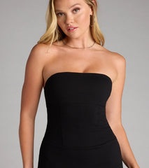 Iconic And Chic Tube Mini Dress