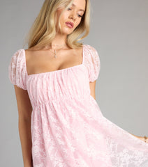 Laced in Whimsy Babydoll Mini Dress