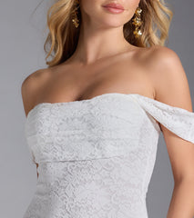 Lavish And Lovely Bodycon Lace Midi Dress