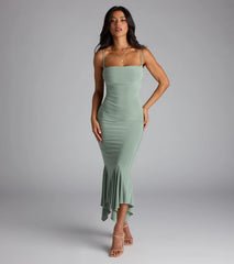 Stunning Silhouette Bodycon Midi Dress