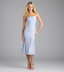 Chic Masterpiece Low Back Lace Midi Dress