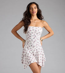 Sunny Sweet Floral A-Line Mini Dress