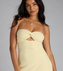 No You Hang Up Tube Mini Dress