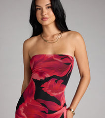 Own The Moment Tube Floral Maxi Dress