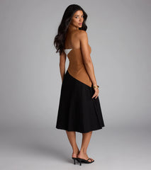Picture Perfect Color Block Midi Dress
