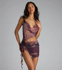 Wild Intentions Cutout Mesh Mini Dress