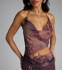 Wild Intentions Cutout Mesh Mini Dress